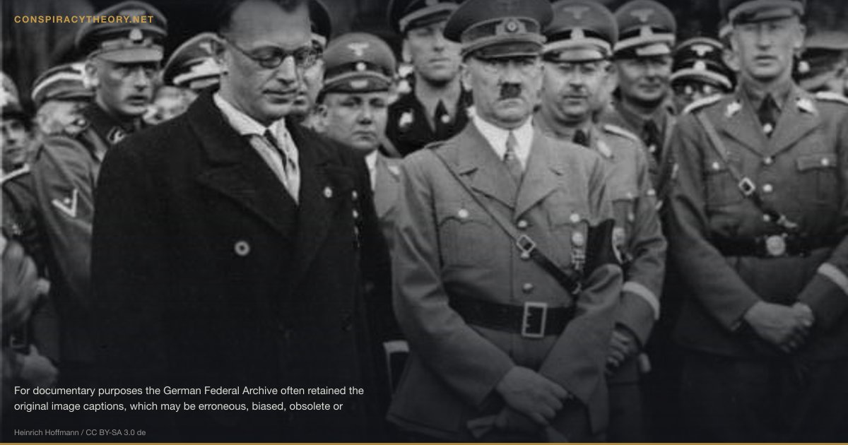 Gleiwitz Incident — Confirmed Nazi False Flag (1939-08-31) — For documentary purposes the German Federal Archive often retained the original image captions, which may be erroneous, biased, obsolete or politically extreme. Wien, Arthur Seyß-Inquart, Adolf Hitler Hitler in Wien mit Arthur Seyß-Inquart [Österreich, Wien.- Adolf Hitler mit Reichsstatthalter von Österreich Dr. Arthur Seyß-Inquart. Rechts neben Hitler Heinrich Himmler und Reinhard Heydrich, links neben Hitler Ernst Kaltenbrunner] Abgebildete Personen: Martin Bormann is between Hitler and Seyß-Inquart Heydrich, Reinhard: SS-Obergruppenführer, Leiter des SD, Chef des Reichssicherheitshauptamtes (RSHA), Deutschland (GND 118550640) Himmler, Heinrich: Reichsführer der SS, Deutschland (GND 11855123X) Hitler, Adolf: Reichskanzler, Deutschland Kaltenbrunner, Ernst: U.a. späterer Leiter des RSHA (GND 119017202) Seyß-Inquart, Arthur Dr.: Innenminister, Bundeskanzler, Reichskommissar in NL, Österreich (GND 118764934)