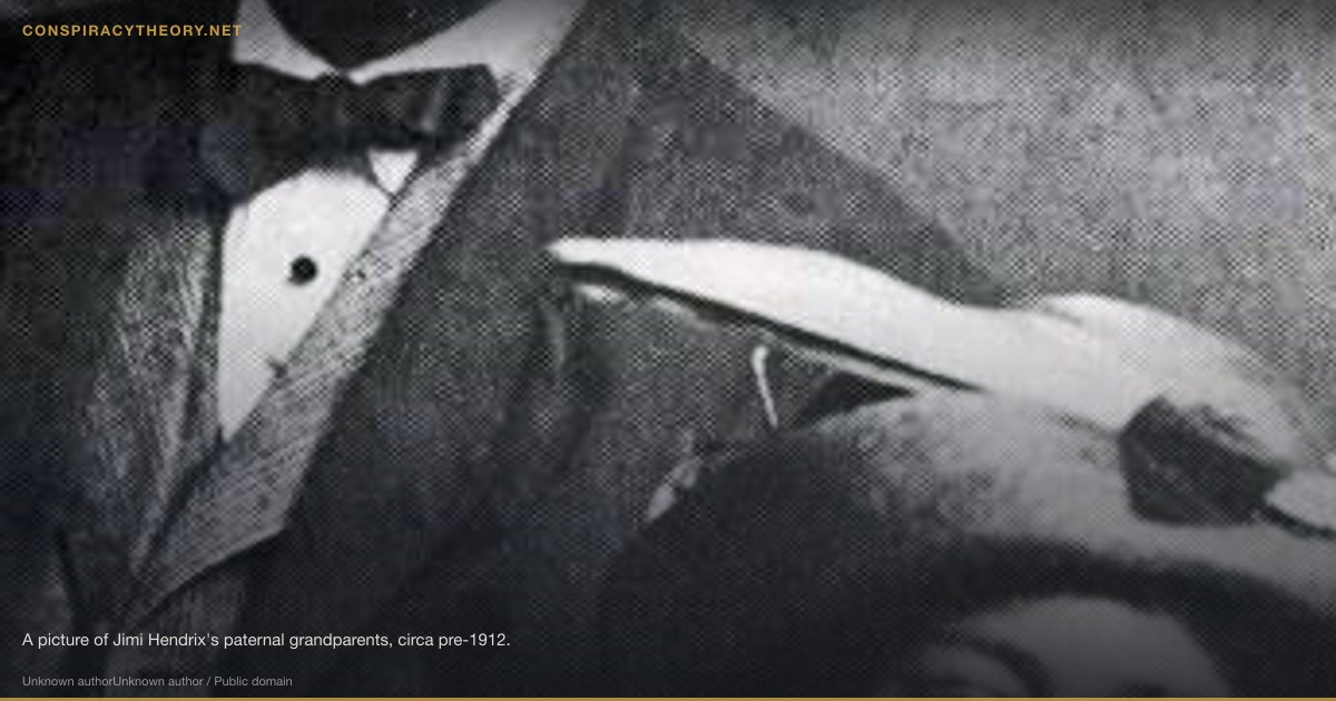 Jimi Hendrix Was Murdered (1970) — A picture of Jimi Hendrix's paternal grandparents, circa pre-1912.