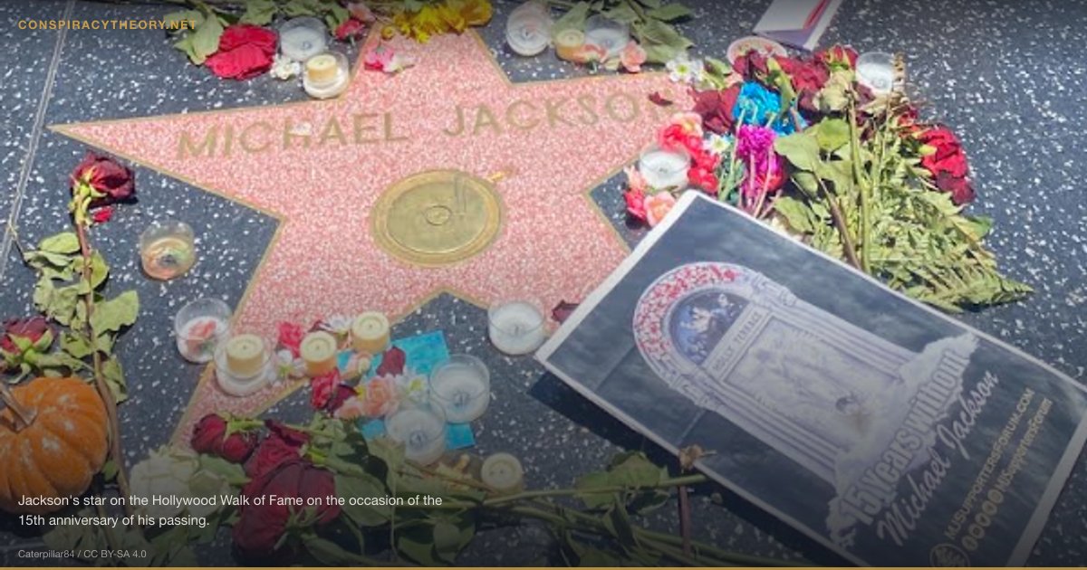 Michael Jackson Was Murdered (2009) — Jackson's star on the Hollywood Walk of Fame on the occasion of the 15th anniversary of his passing.