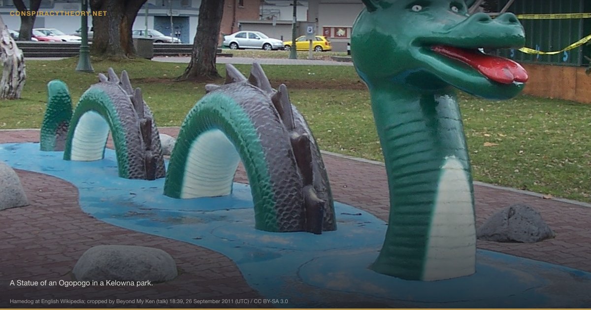 Ogopogo — Okanagan Lake, Canada (1872) — A Statue of an Ogopogo in a Kelowna park.