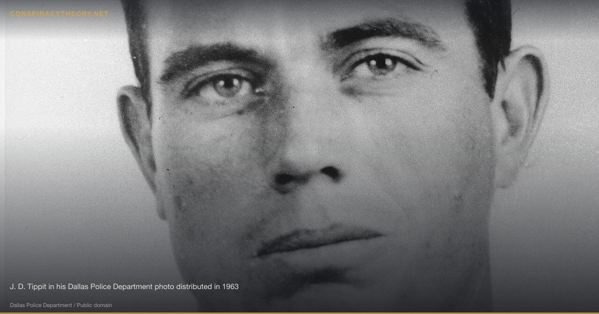 Lee Harvey Oswald as Patsy (1963) — J. D. Tippit in his Dallas Police Department photo distributed in 1963