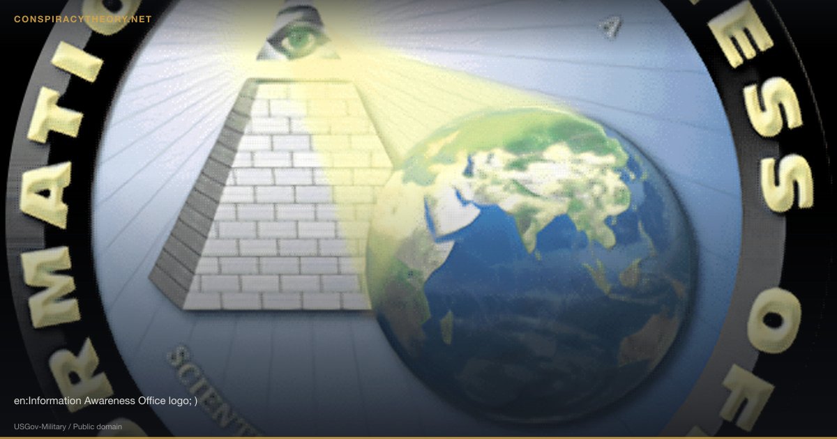 Government Social Media Manipulation (2003) — en:Information Awareness Office logo; )