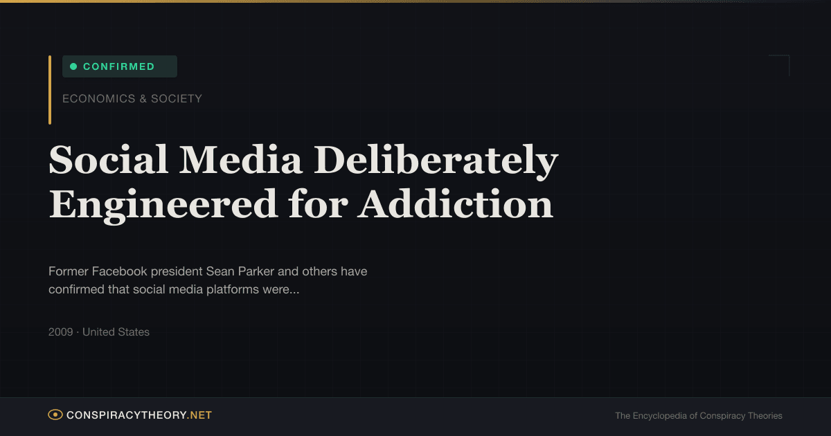 Algorithm Consipiracy Social Media Deliberately Engineered for Addiction | Conspiracy Theory ...